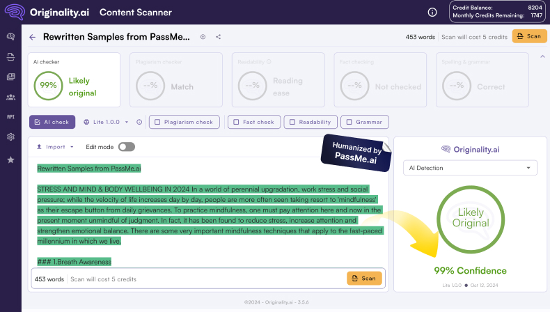 Undetectable AI Content to Any Detector