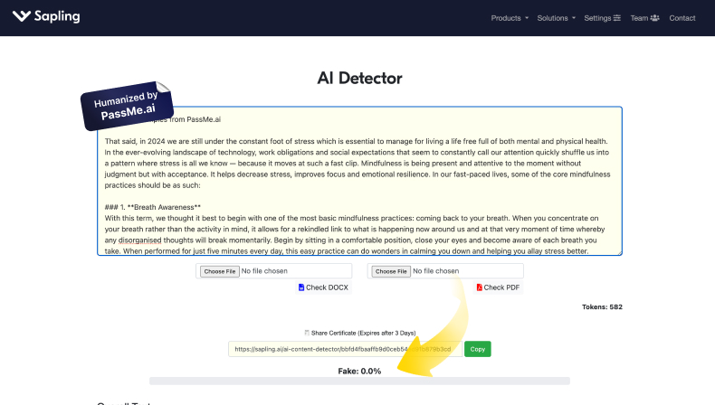 Undetectable AI Content to Any Detector